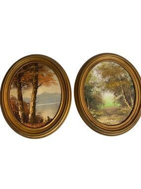 Vintage Aaron brothers corporation oil paintings (original)